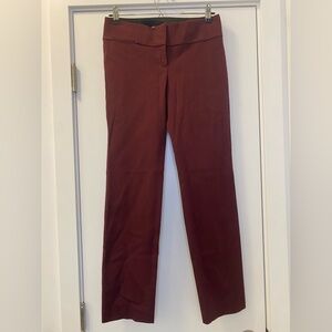 Ann Taylor LOFT size 0 woman's Burgundy dress pants, excellent condition.